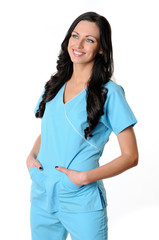 Nurse in scrubs