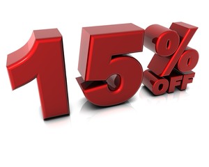 15% off