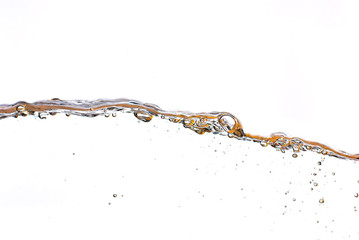Orangene Wasseroberfläche