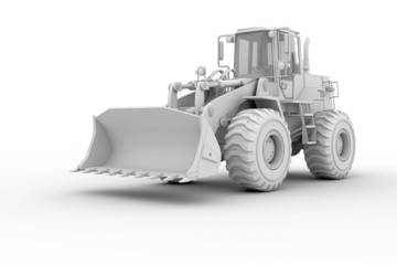 Front-loader - isolated on white © 4th Life Photography