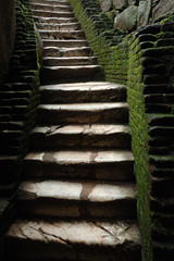 Stairs to medieval jail