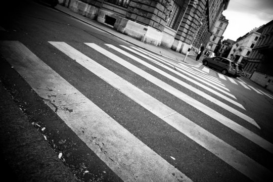 Crosswalk in a city
