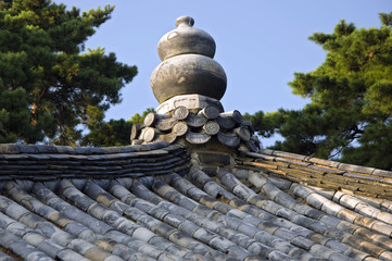 Roof of a temple, South Korea