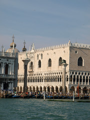 Naklejka na ściany i meble Seaview Piazzetta, San Marco oraz Pałac Dożów, Wenecja