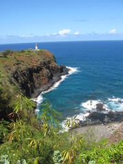 Fototapeta premium Hawaiian lighthouse in bay