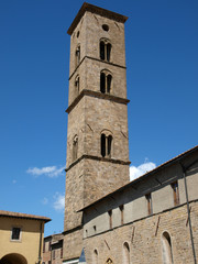 Fototapeta na wymiar Volterra - dzwonnica katedry