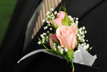 Buttonhole roses