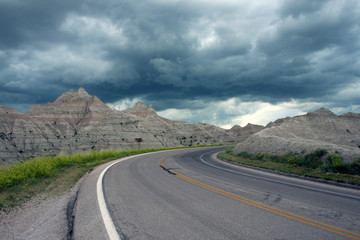 Road Badlands USA