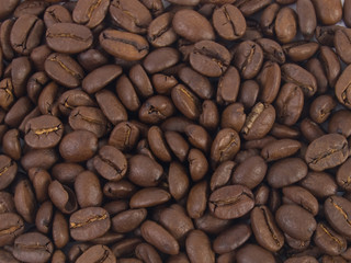 Coffee beans background