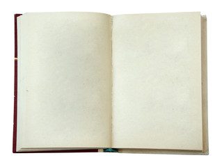 blank open book