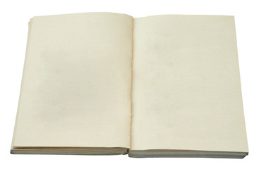 blank open book