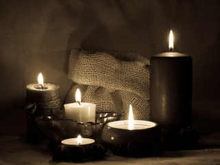 Aromatic candle's _sepia