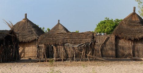 Fototapeta na wymiar wioska Africain