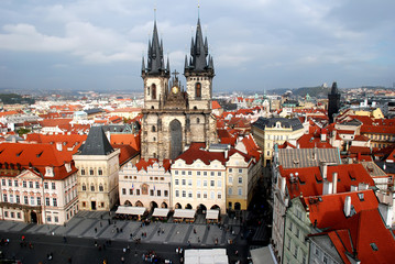 Obraz premium The Church of Our Lady before Tyn