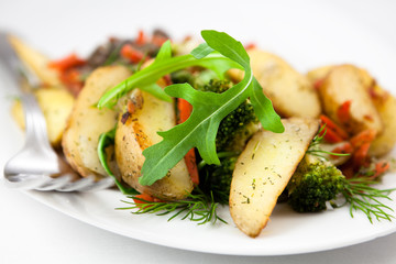 Baked vegetables