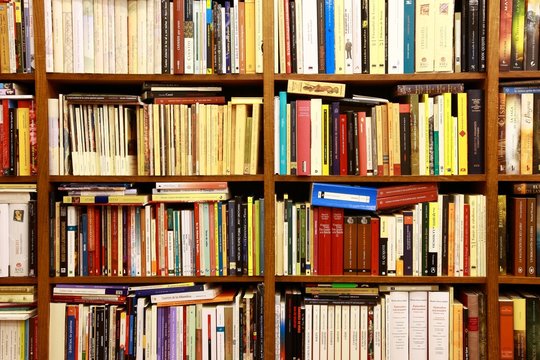 Library, B&uuml;cherwand, Buchgesch&auml;ft, Buchladen, Spanien