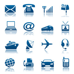 Telecom & transportation icons