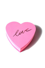 Obraz premium scritta amore su cuore