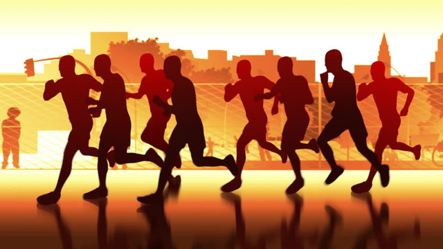 marathon through the city