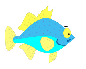 abstract colorful fish