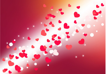 Background with hearts