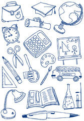 Collection of school (education) doodles