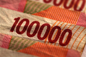 Obraz premium Indonesian Rupiah Close up.