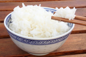 Bowl of plain rice