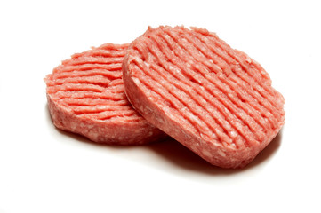 hamburger su fondo bianco