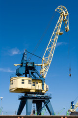 Naklejka premium a crane