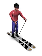 Fototapeta premium skier
