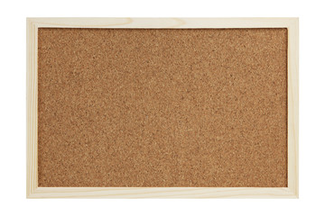 corkboard isolated on white