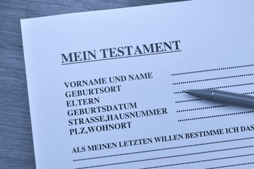 Mein Testament
