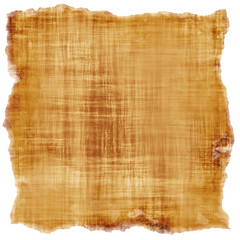 Burnt fiber threaded canvas