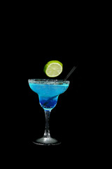 Cocktail isolated on black
