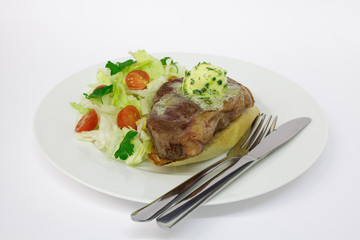 Rumpsteak mit Kräuterbutter