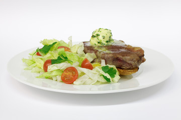 Rumpsteak mit Kräuterbutter