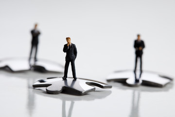 A team works together