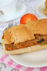 Healthy vegetarian sandwich