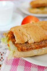 Healthy vegetarian sandwich