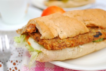 Healthy vegetarian sandwich