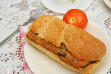 Healthy vegetarian sandwich