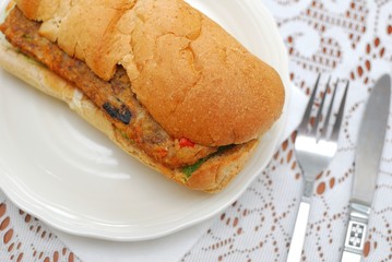 Healthy vegetarian sandwich