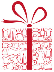 Images clothes in form of gift