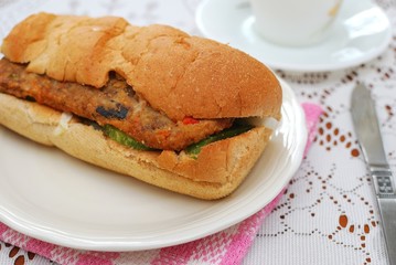 Healthy vegetarian sandwich