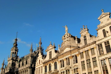 Fototapeta na wymiar Mittelalterliche Architektur am Grand Place in Brüssel