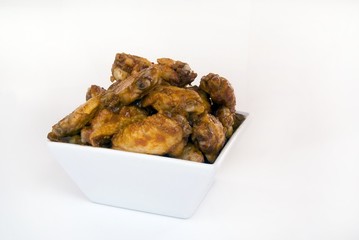Bowl of chicken wings