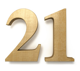 21 wooden celebration anniversary birthday