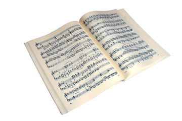Book of music notes