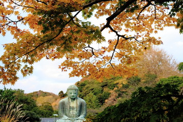 Kamakura Daibutsu in Autumn